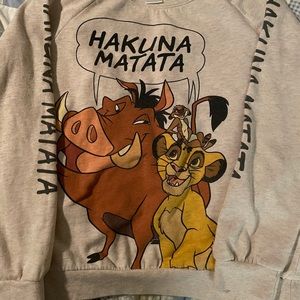 Hakuna Martata Disney Lion King sweatshirt